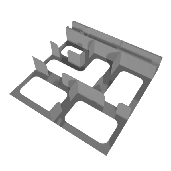 Warhammer 40K Conquest LCG small box insert storage STL - Imagen 3
