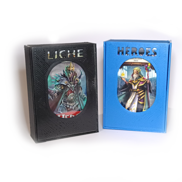 Pack of two Card Storage Boxes for Heroes and Liche of Hero Realms - Imagen 2