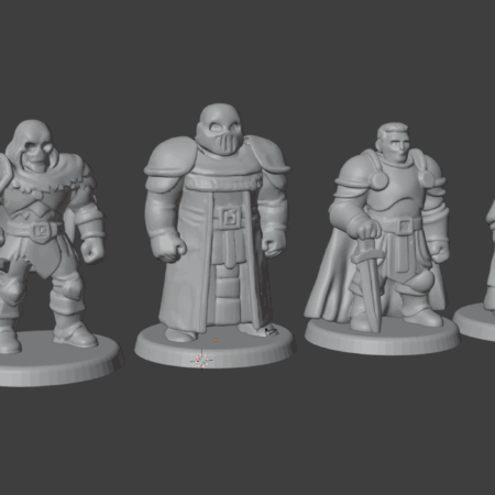 Dungeoneer Heroes – STL Miniature Set (Tomb of the Lich Lord)