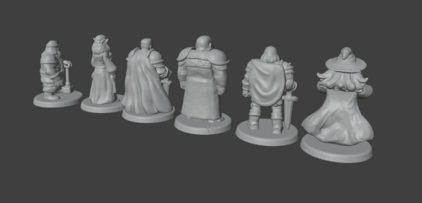 Dungeoneer Heroes – STL Miniature Set (Tomb of the Lich Lord) - Imagen 4