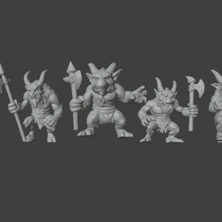 Beastkin Ravagers – Horned Warriors with Axes & Halberds
